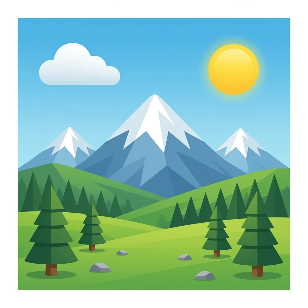 mountain emoji