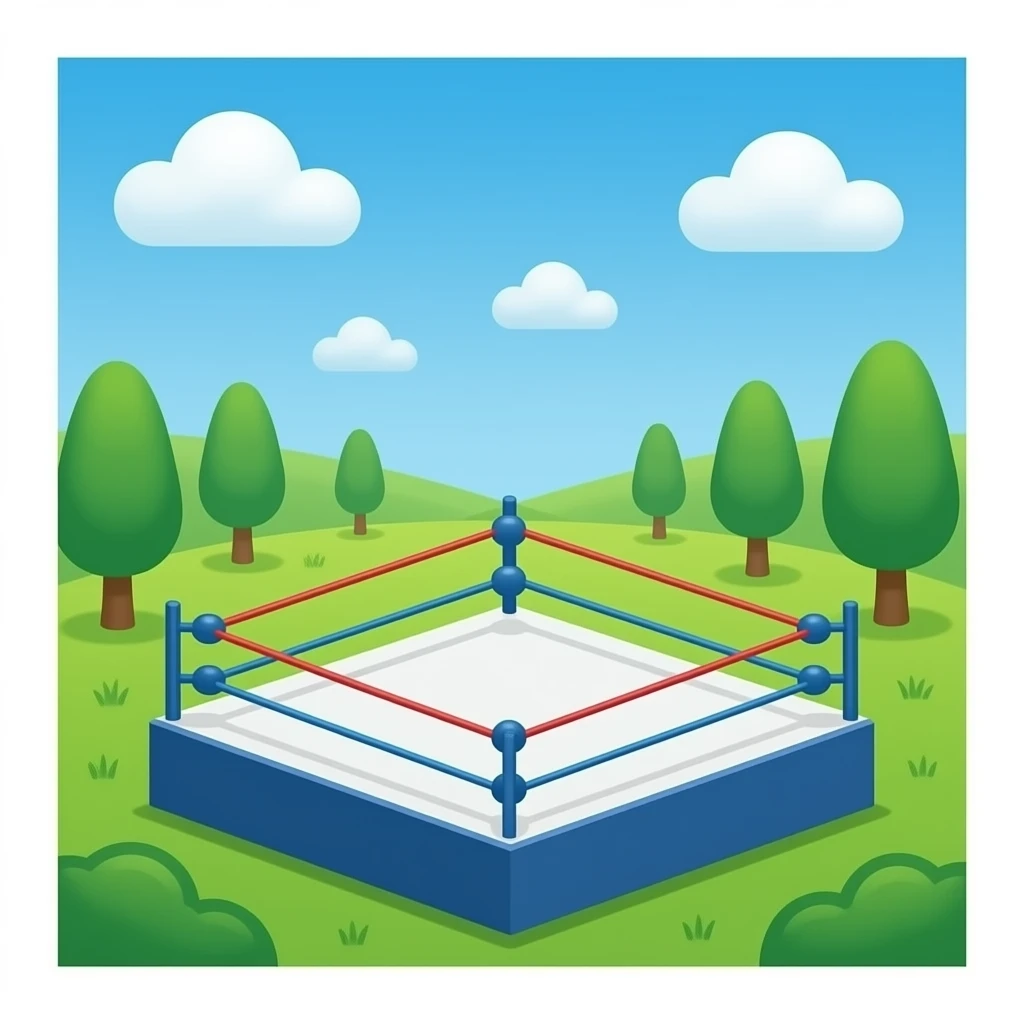 wrestling ring emoji