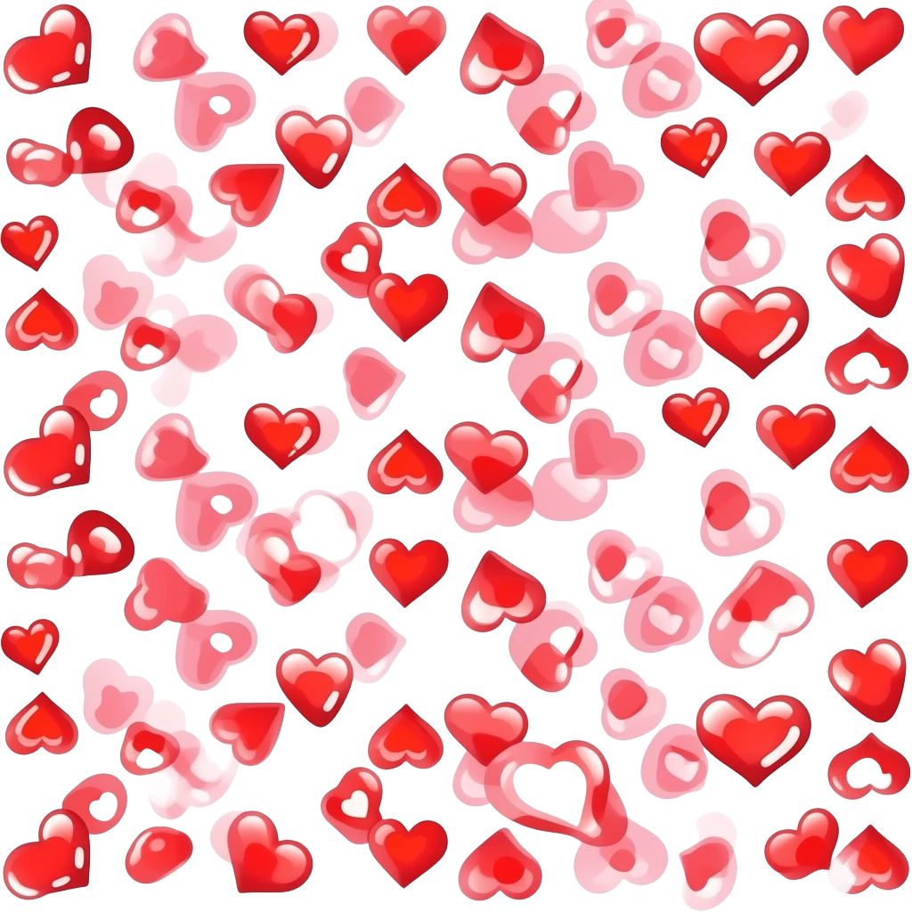 tiny red heart infinity emoji