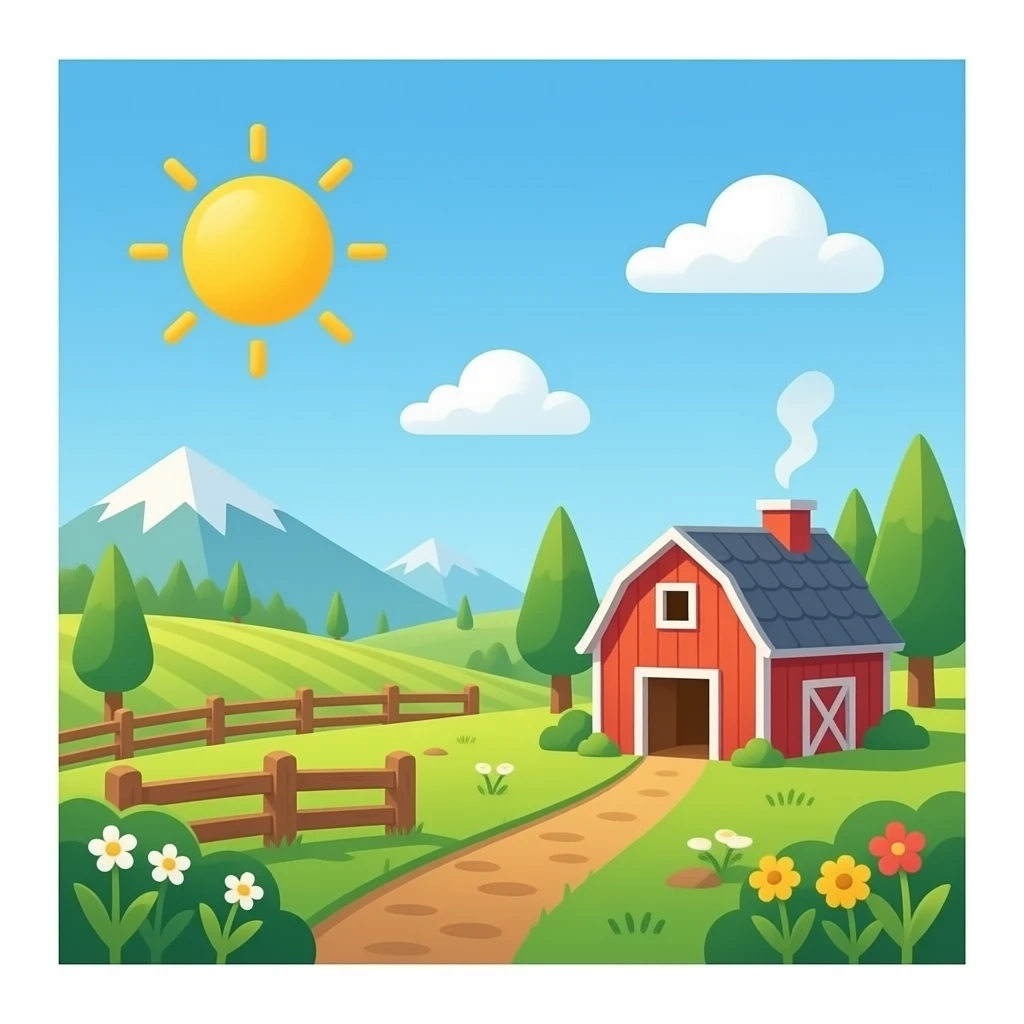 cute farm emoji
