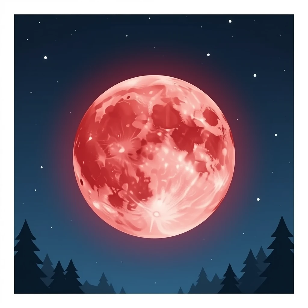 Red moon emoji