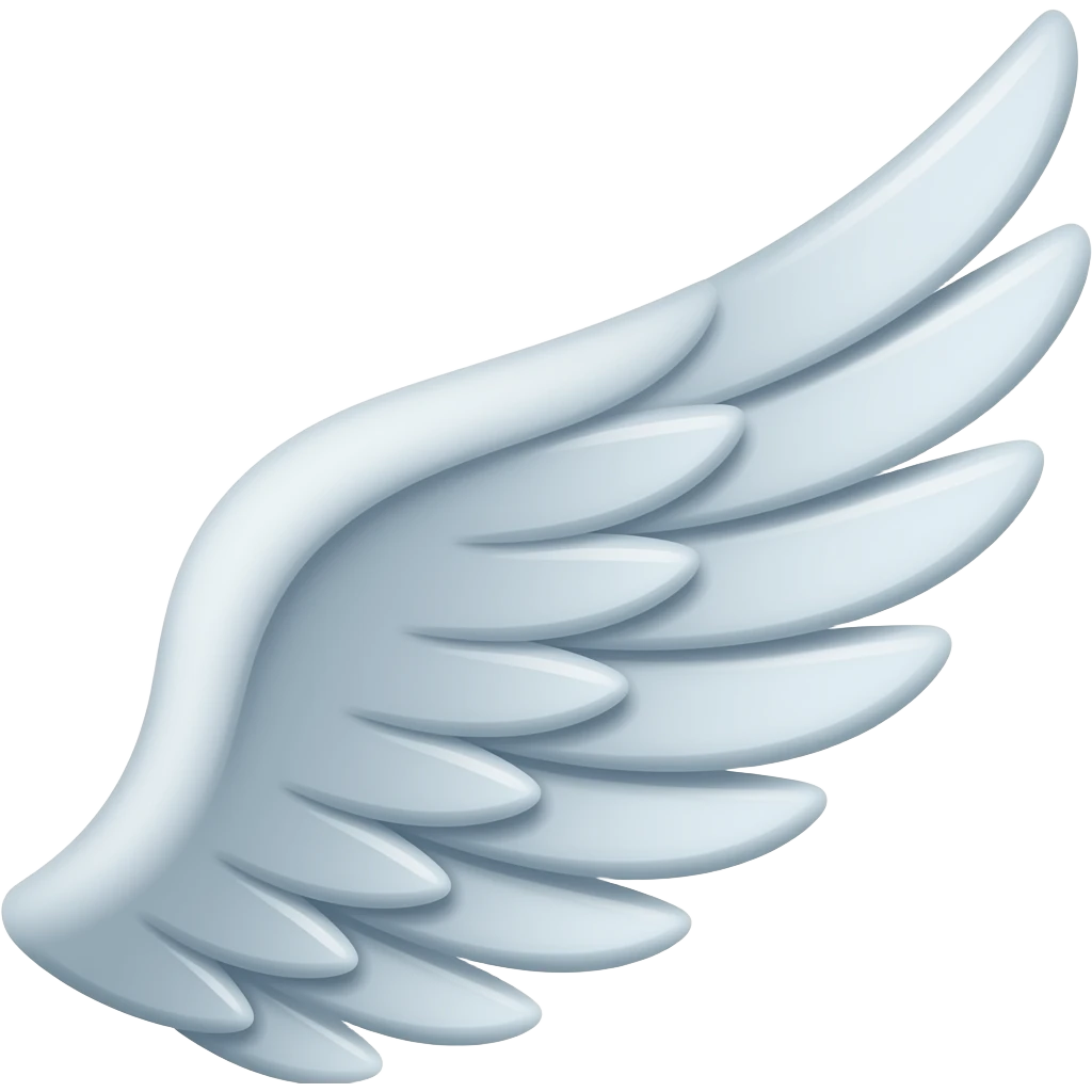 Creat a left side wing emoji