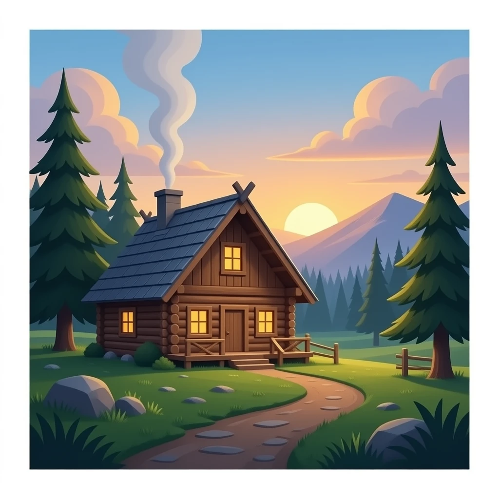 Folklore cabin emoji