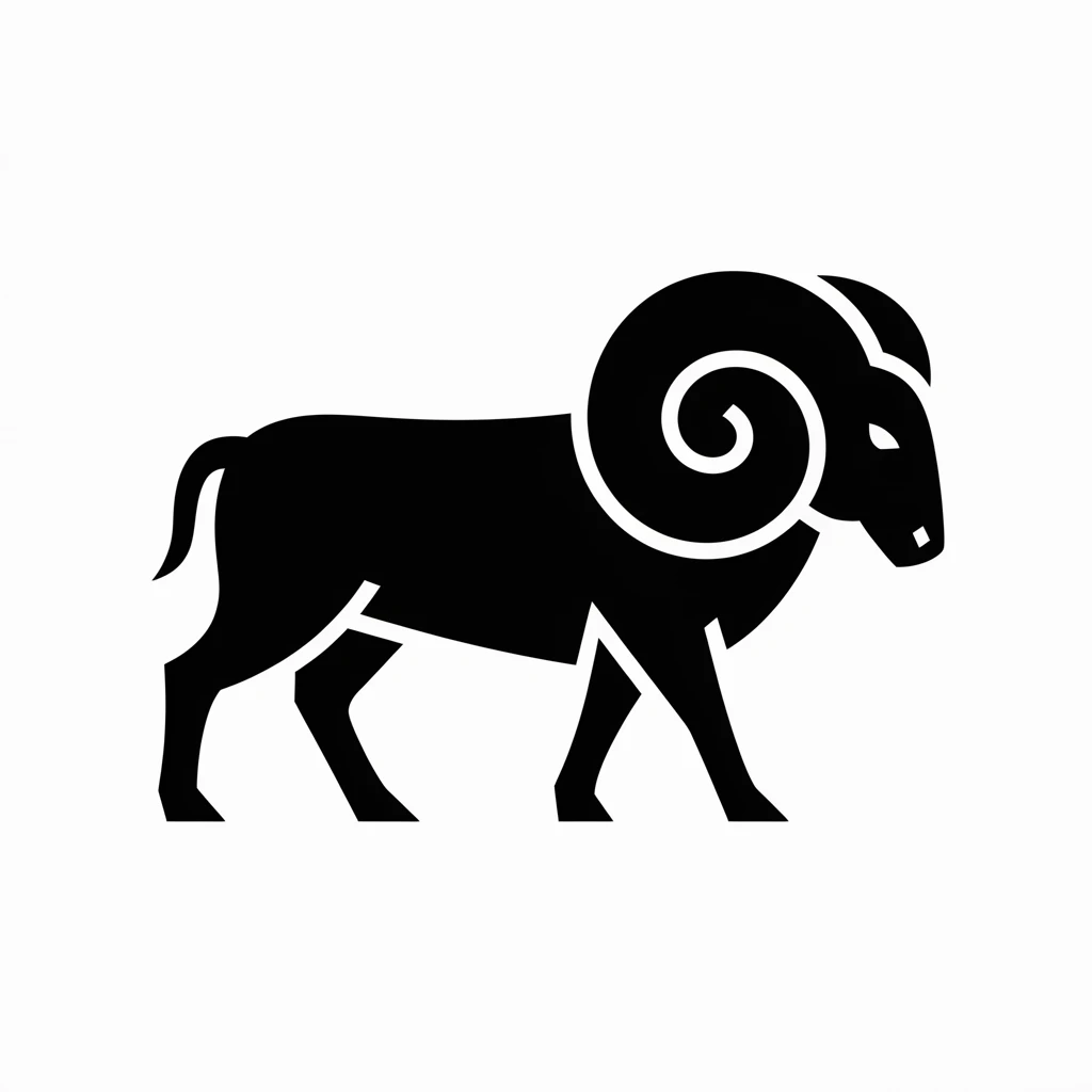 Ram icon black silhouette emoji