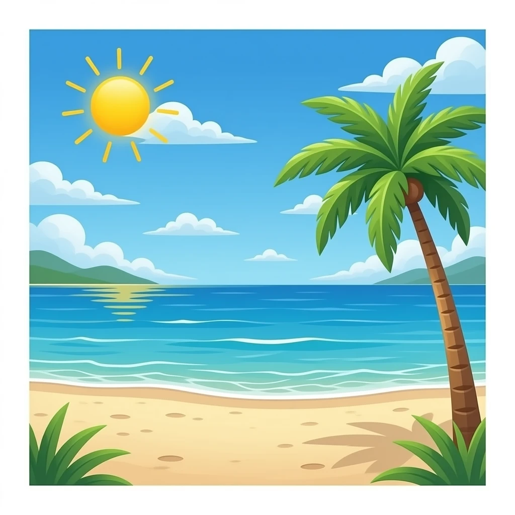 Beach emoji