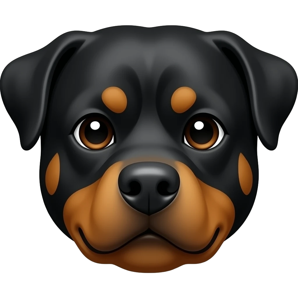 Rottweiler face emoji