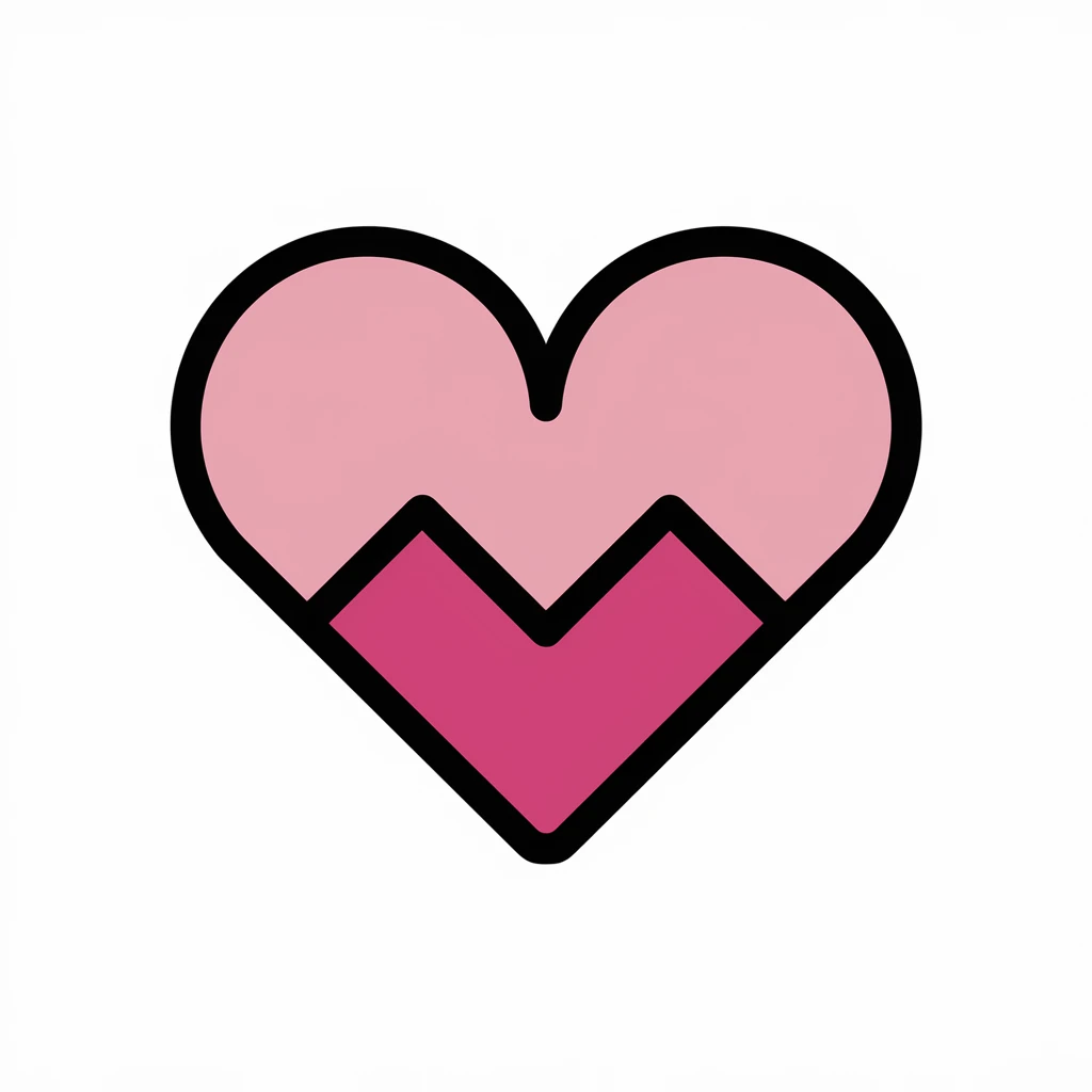 heart with a zigzag outline emoji