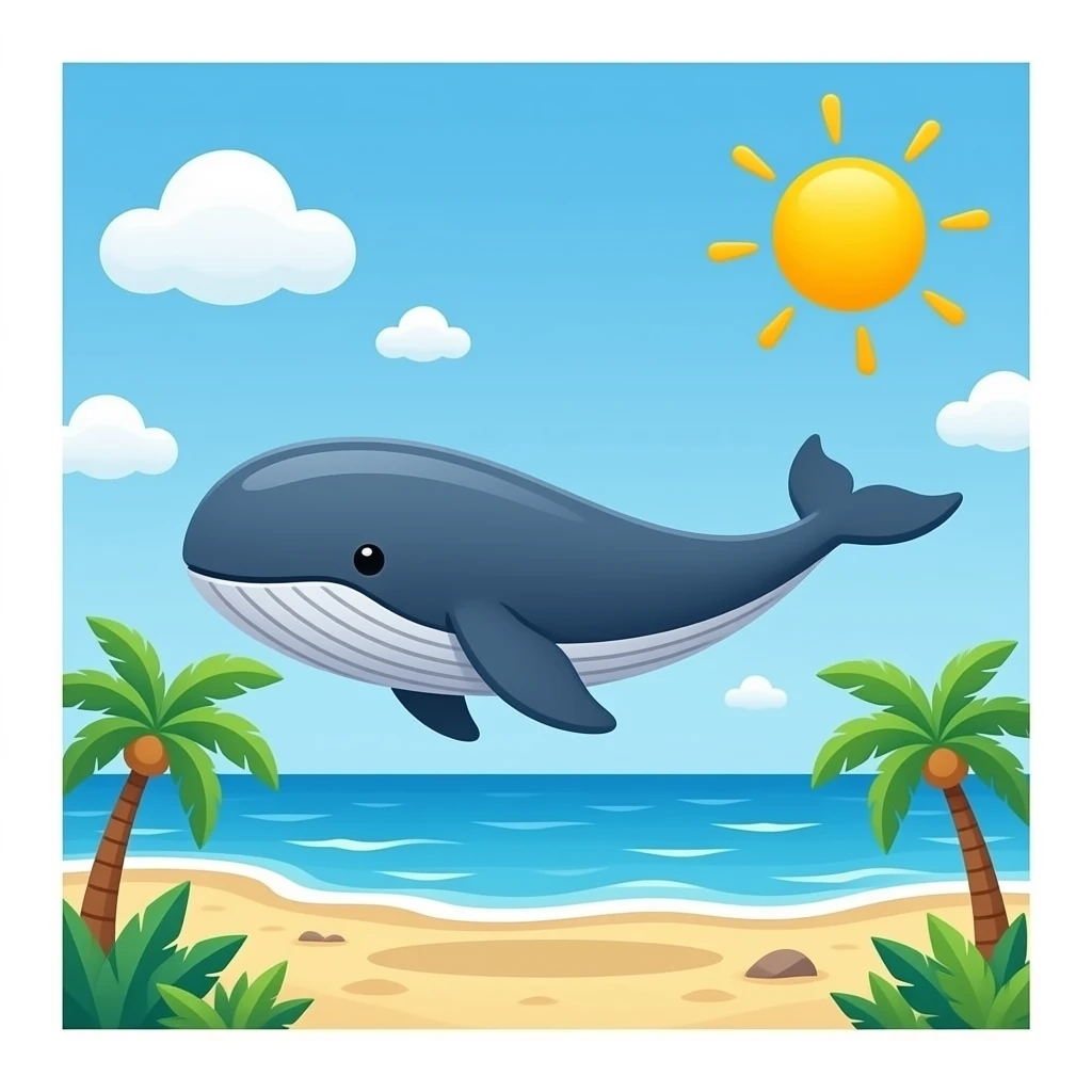 🏖️🐋 emoji