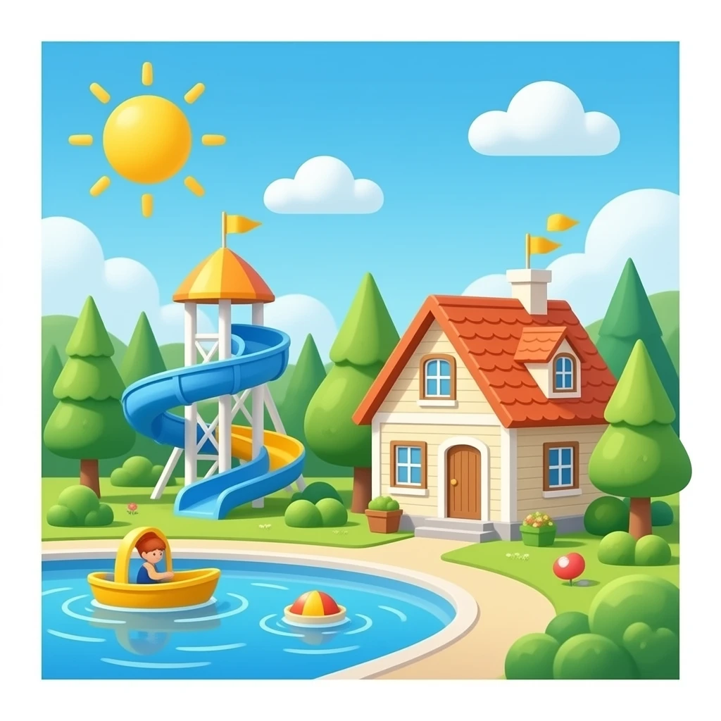 water park house emoji