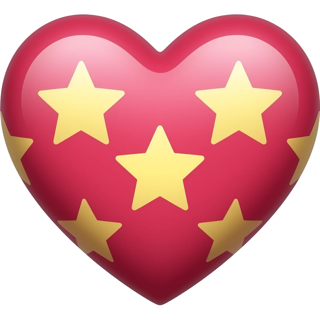 heart with stars emoji