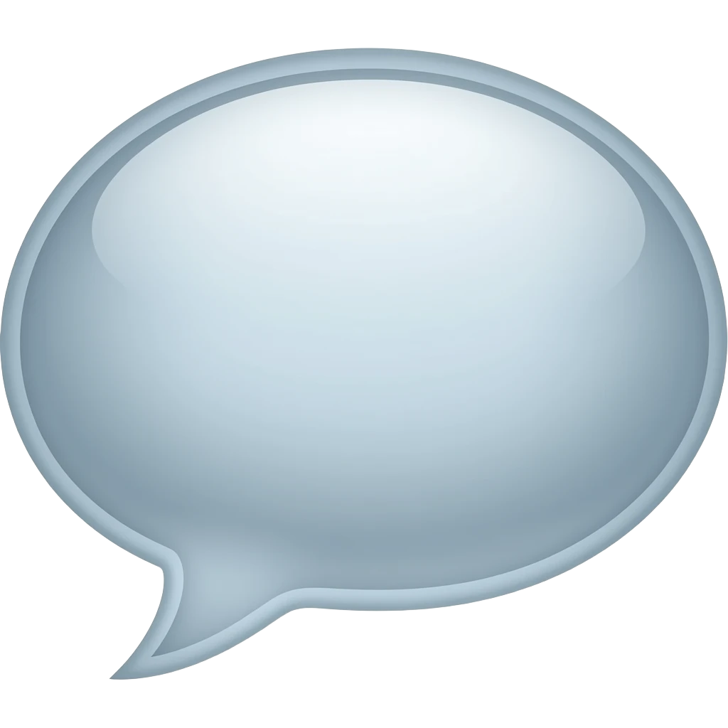speaking bubble outine emoji