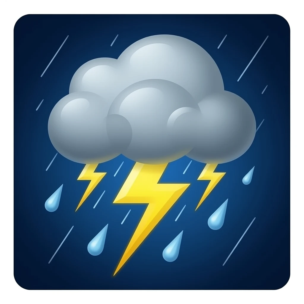 Thunder storms emoji