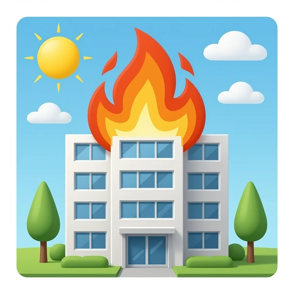 Company on fire emoji