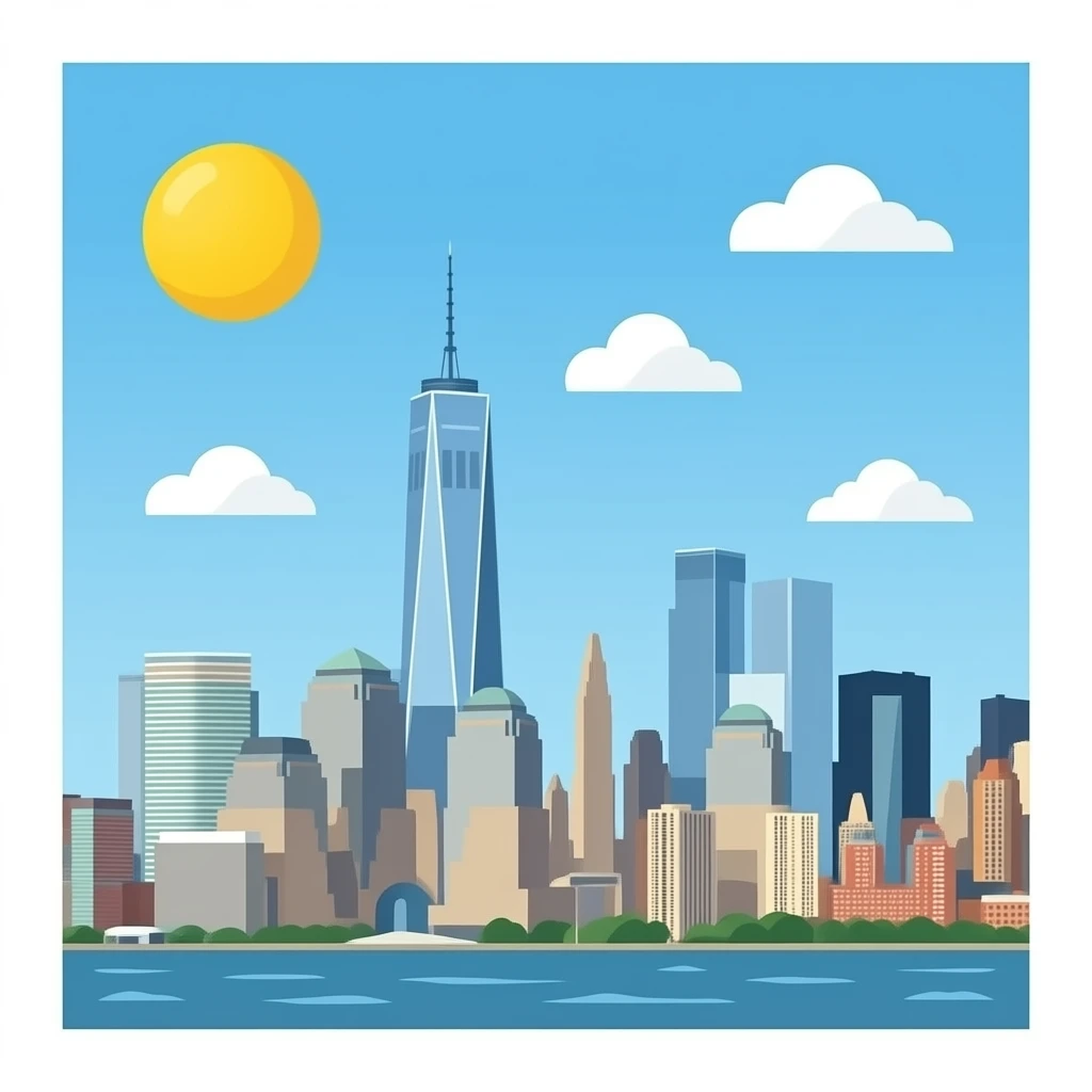 Tour jumelles New-yorkaise emoji