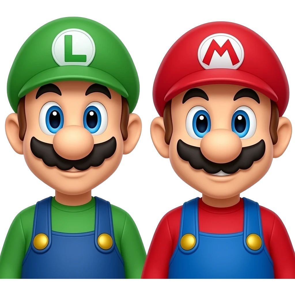 Luigi and mario emoji