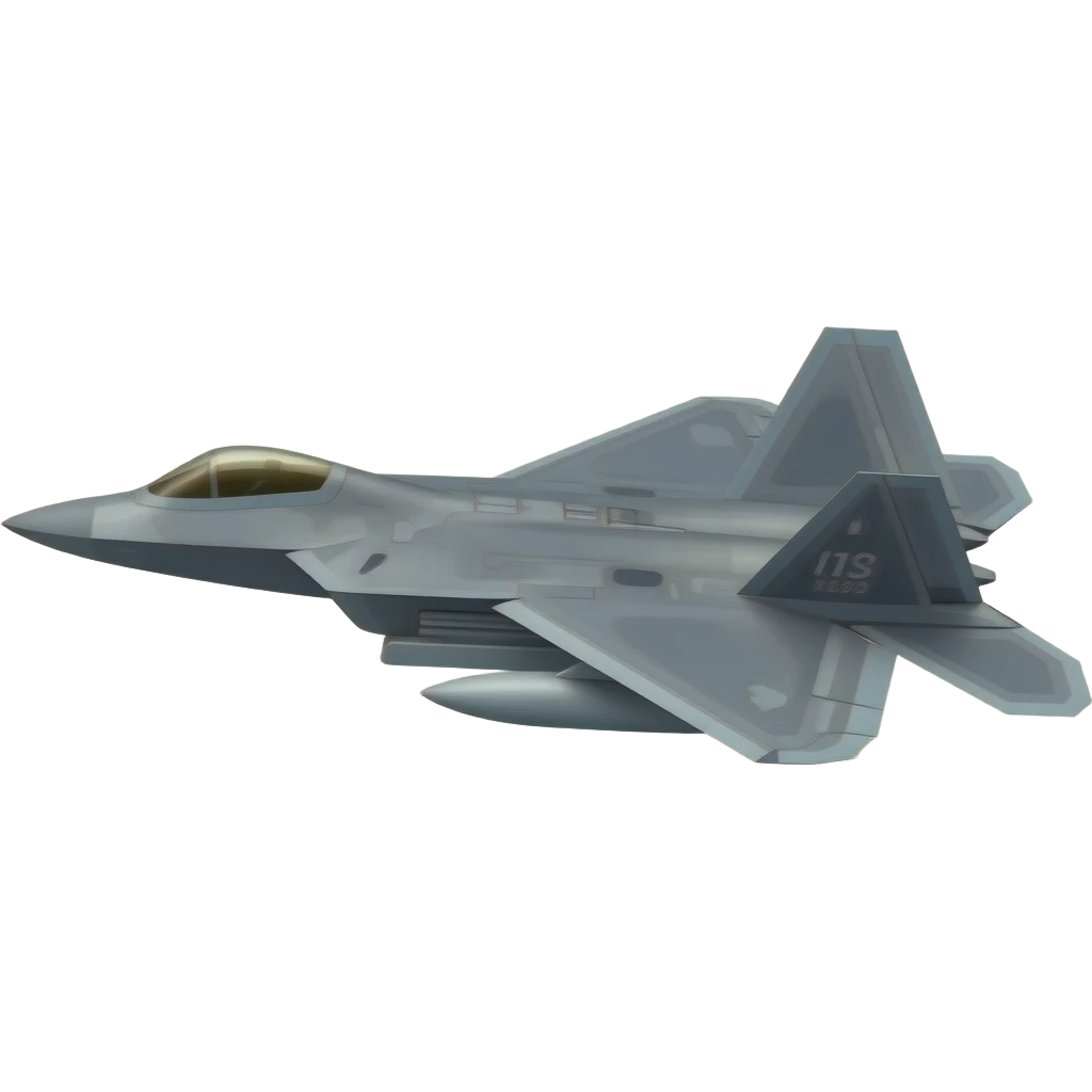استیکر جنگنده F-22 رو بساز emoji