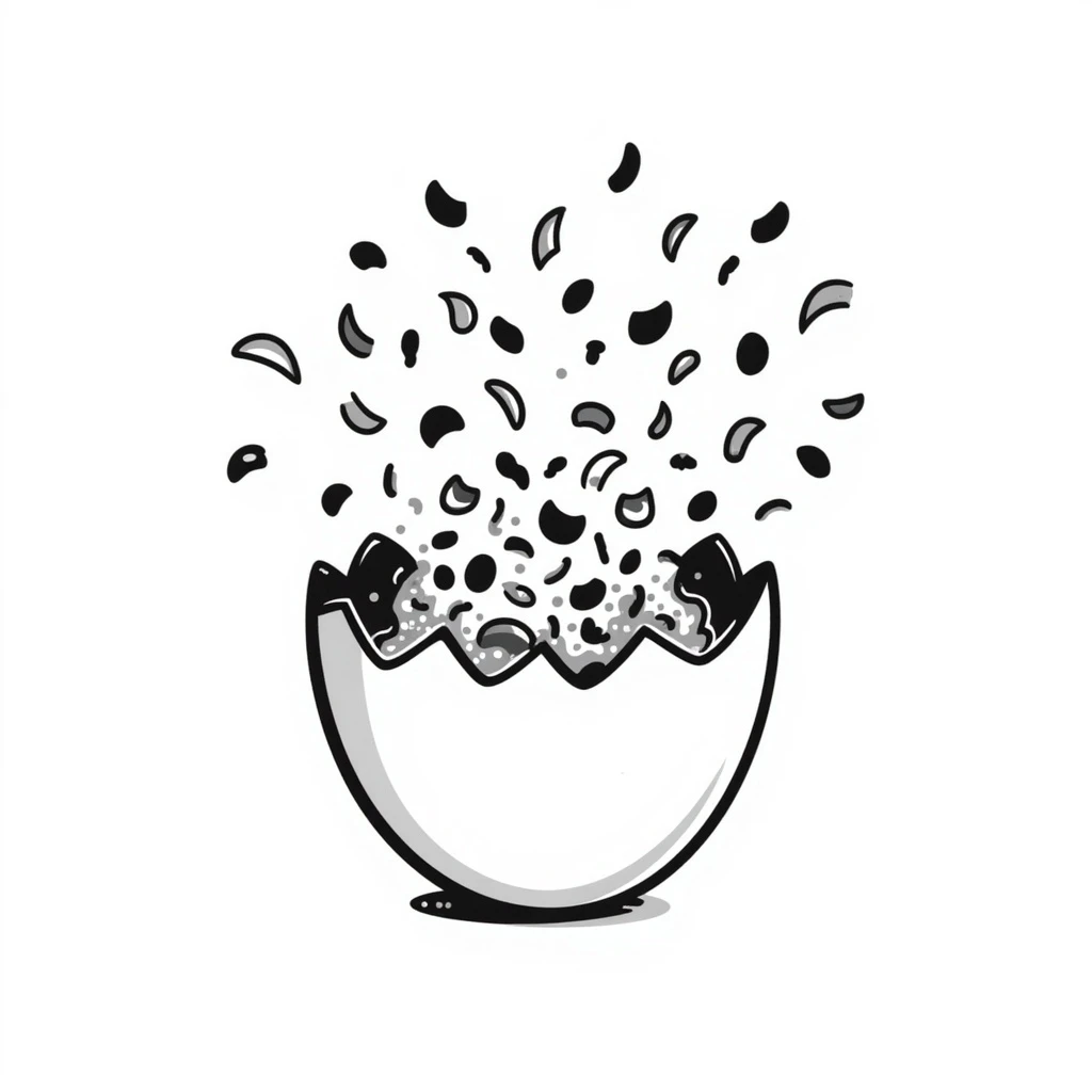 Confetti egg emoji