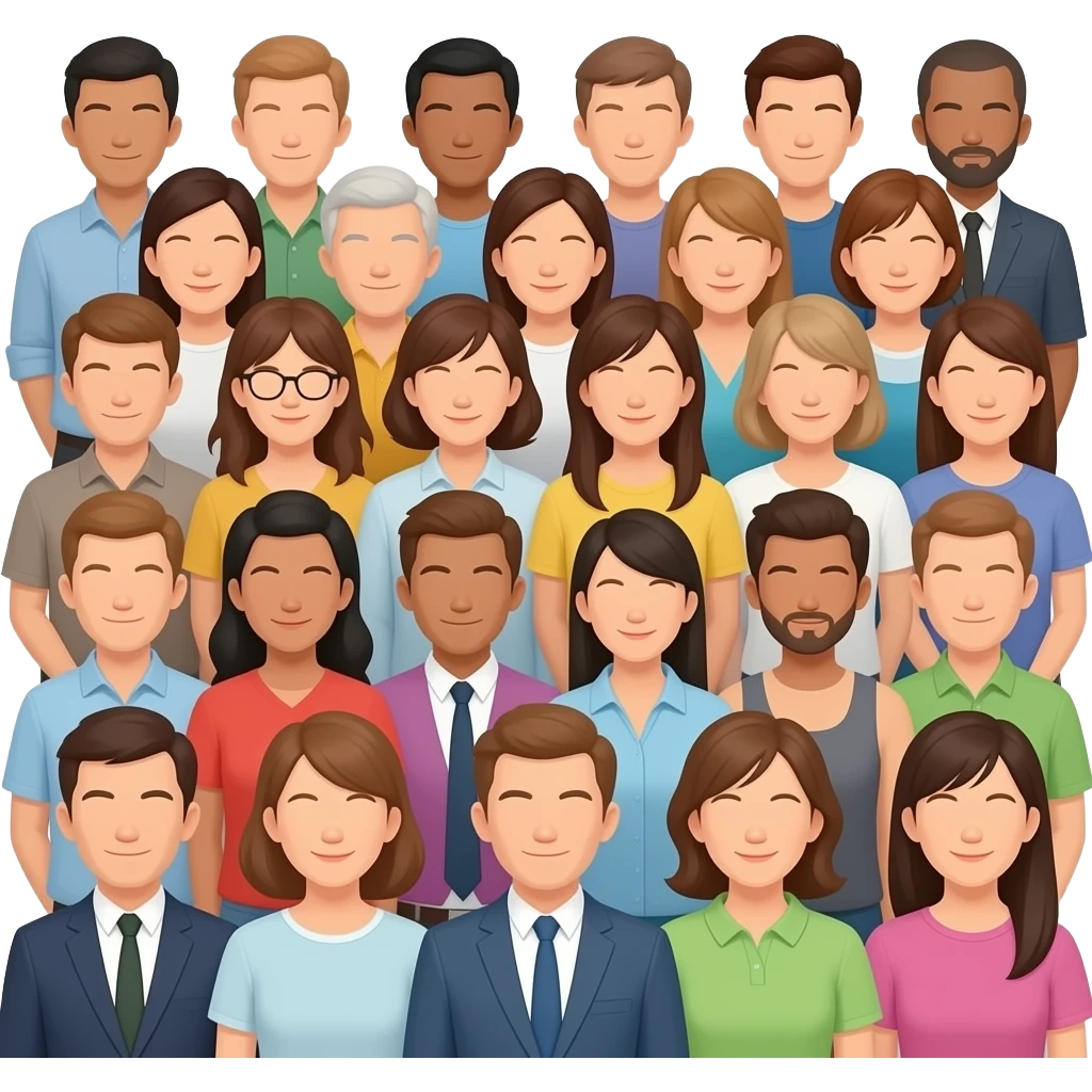 multitud emoji