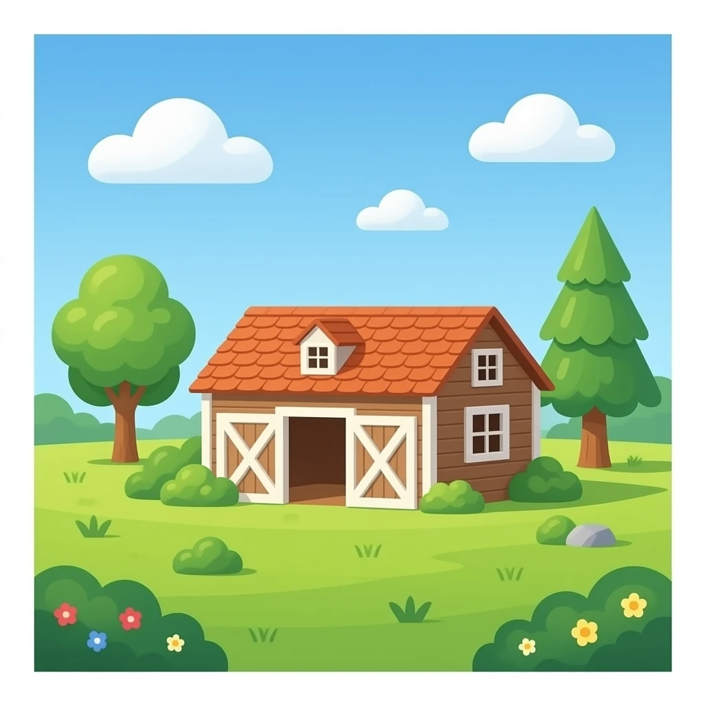 Cozy stable emoji