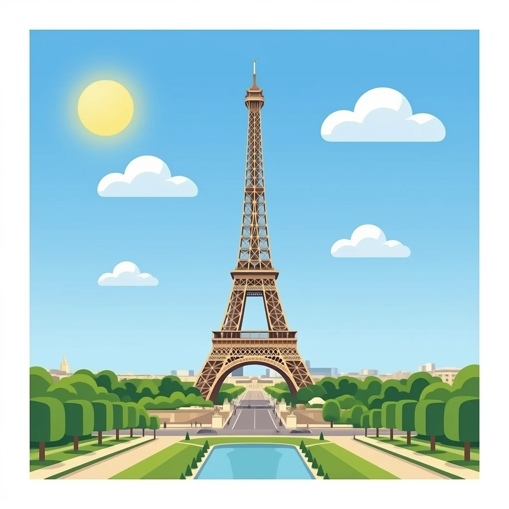 The Eiffel Tower emoji