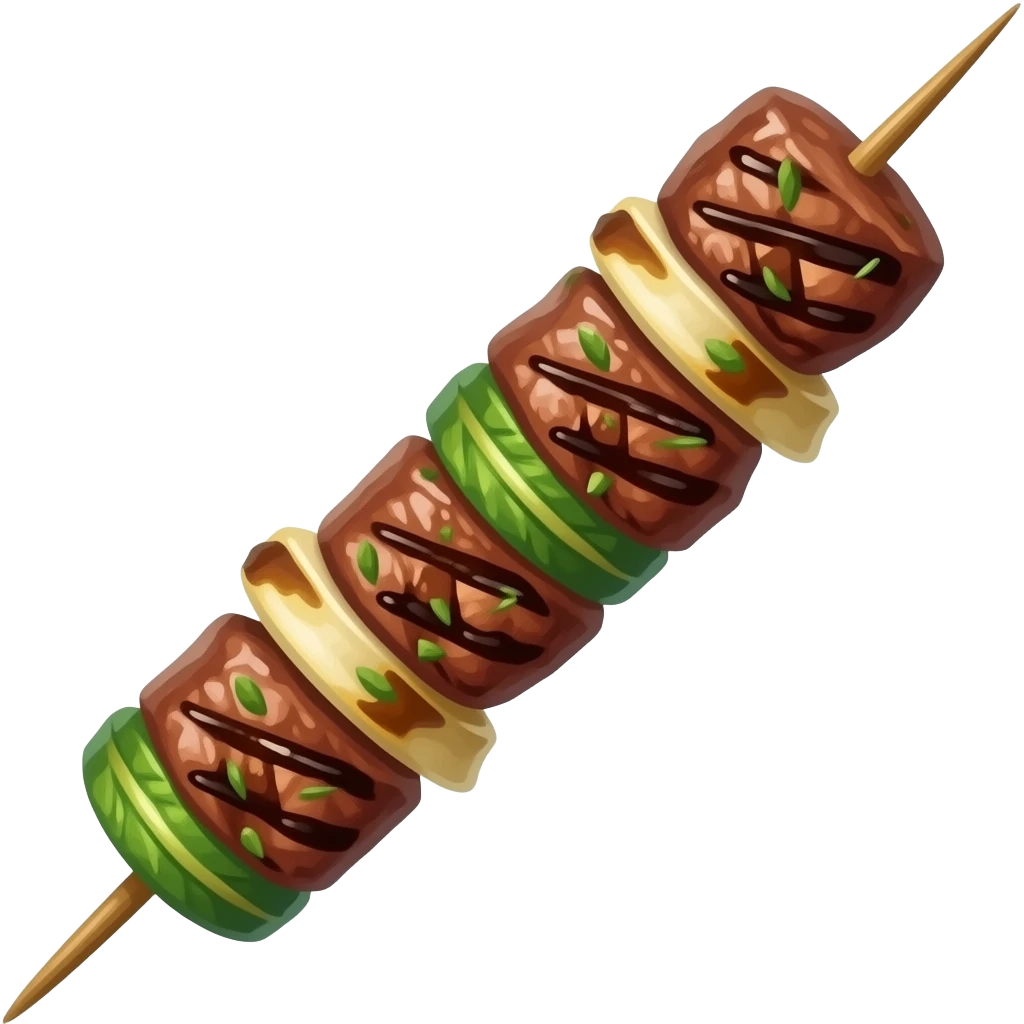Pincho de carne asada emoji