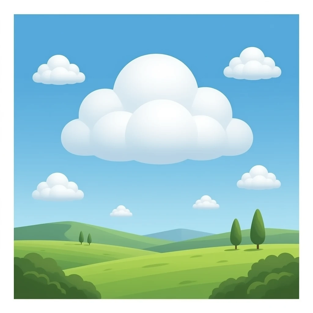 it's cloudy weather, full background emoji