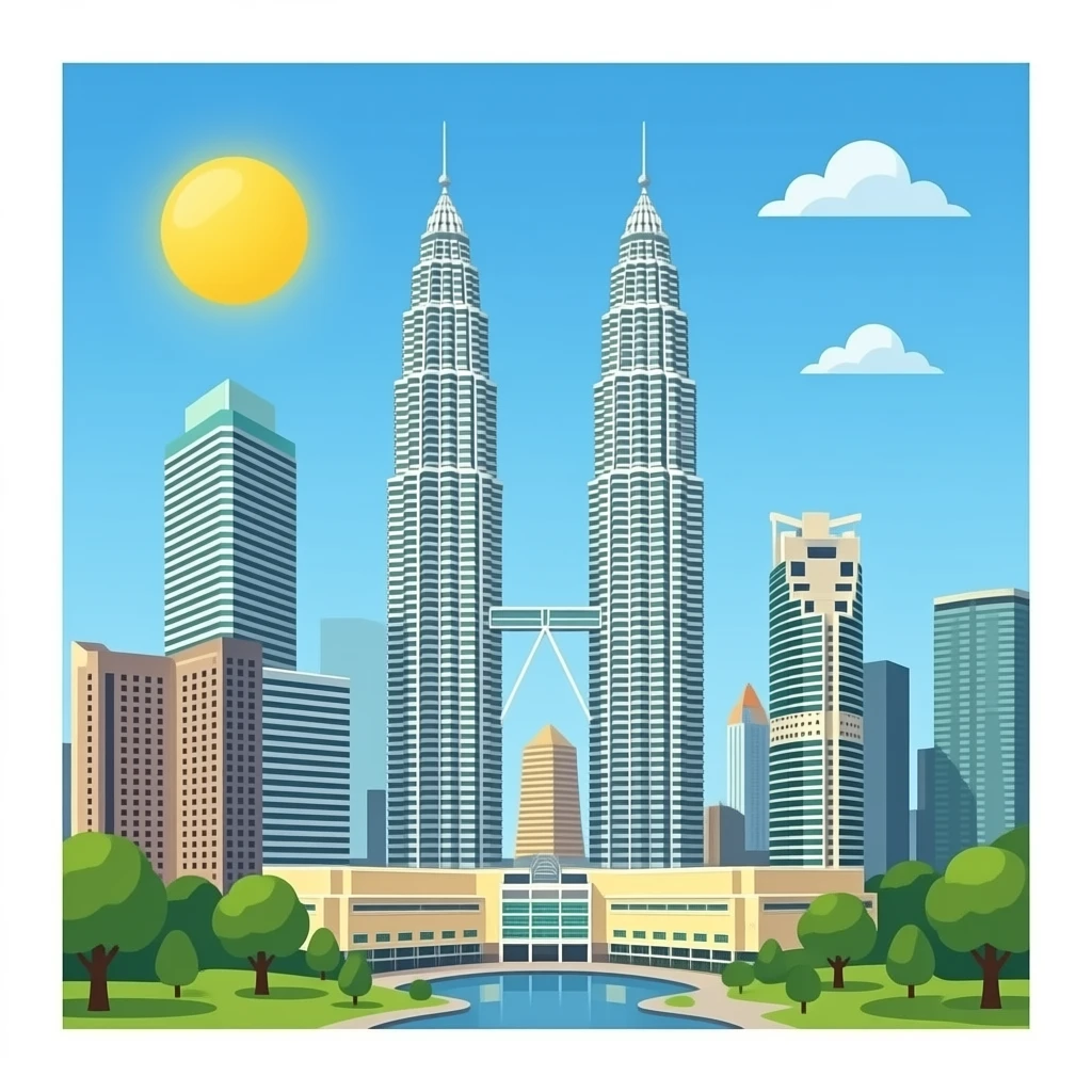 Petronas four tower emoji