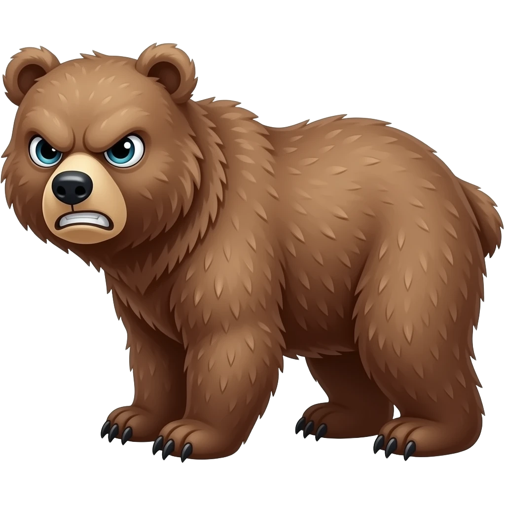 Urso bravo emoji