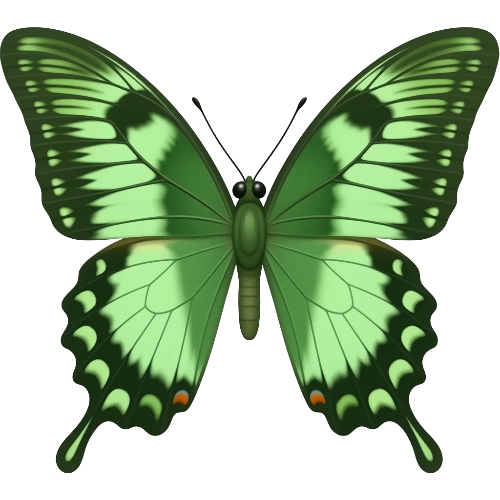 Green 🦋 emoji