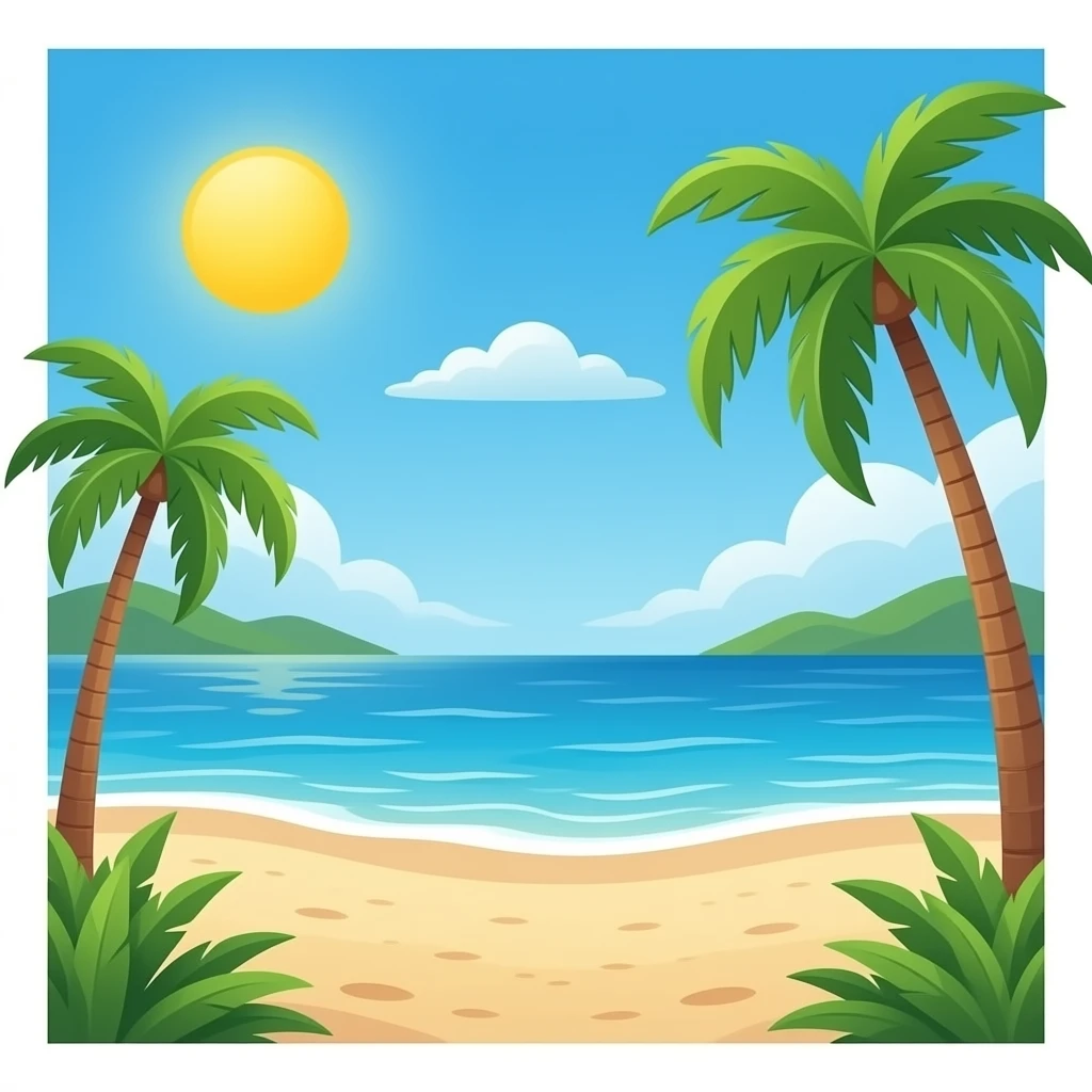 Beach emoji
