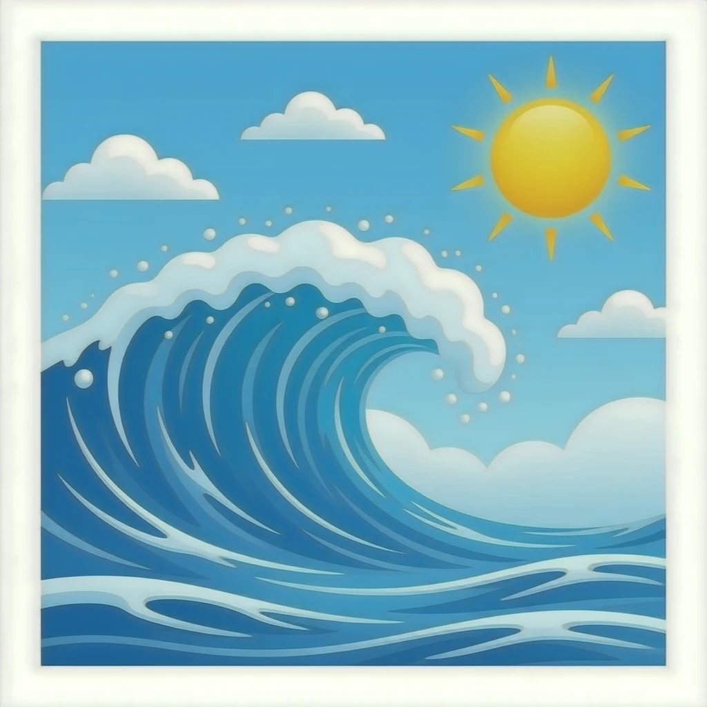 Ocean wave 🌊 emoji