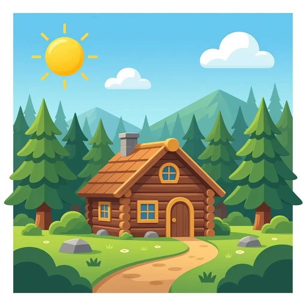 Forest Hut emoji