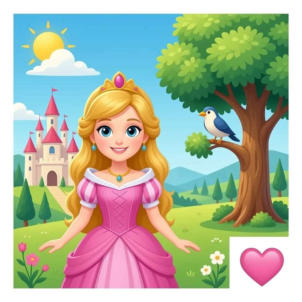 👸🏼🩷🏰🐦🌳 emoji