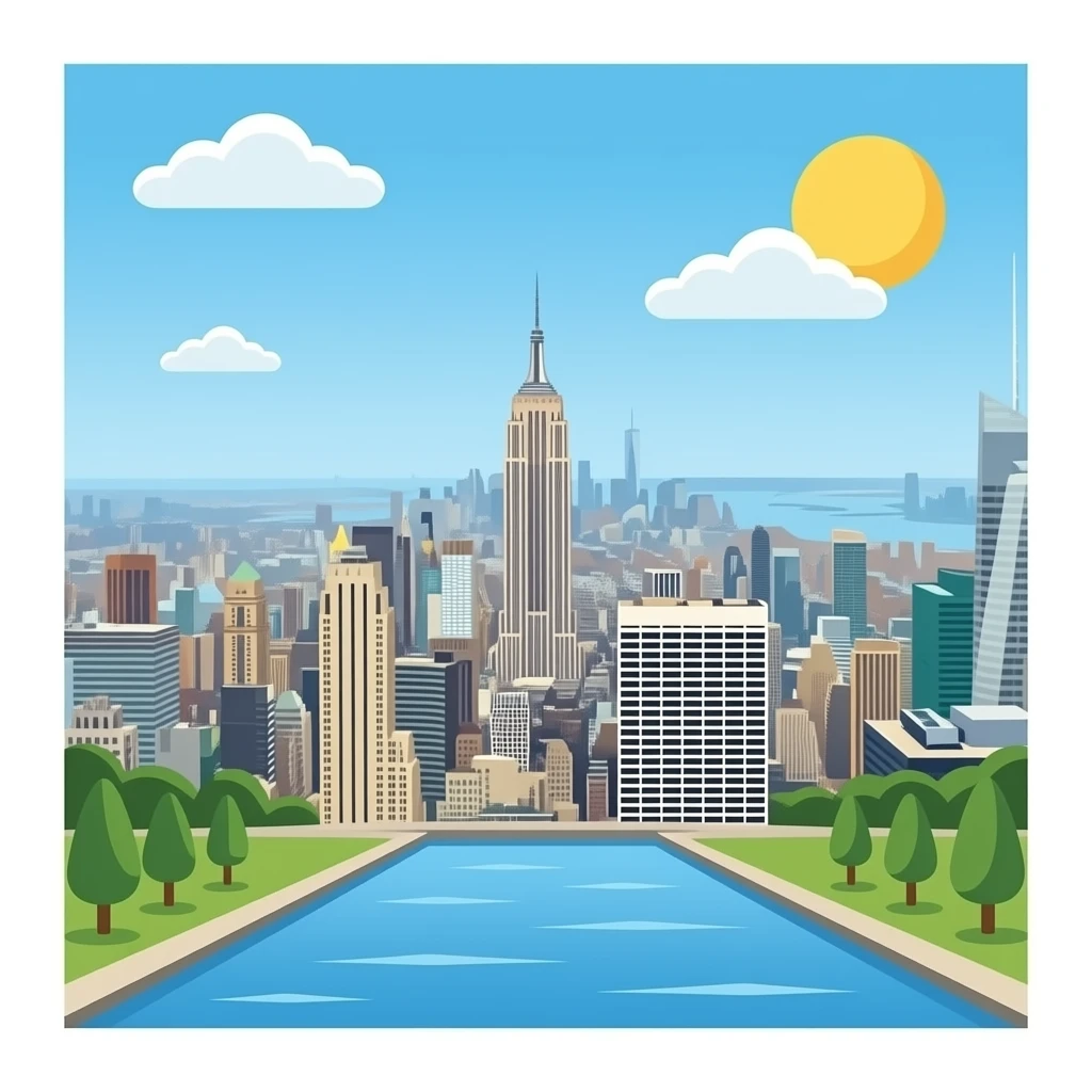 اصنع صورة مدينة نيويورك emoji