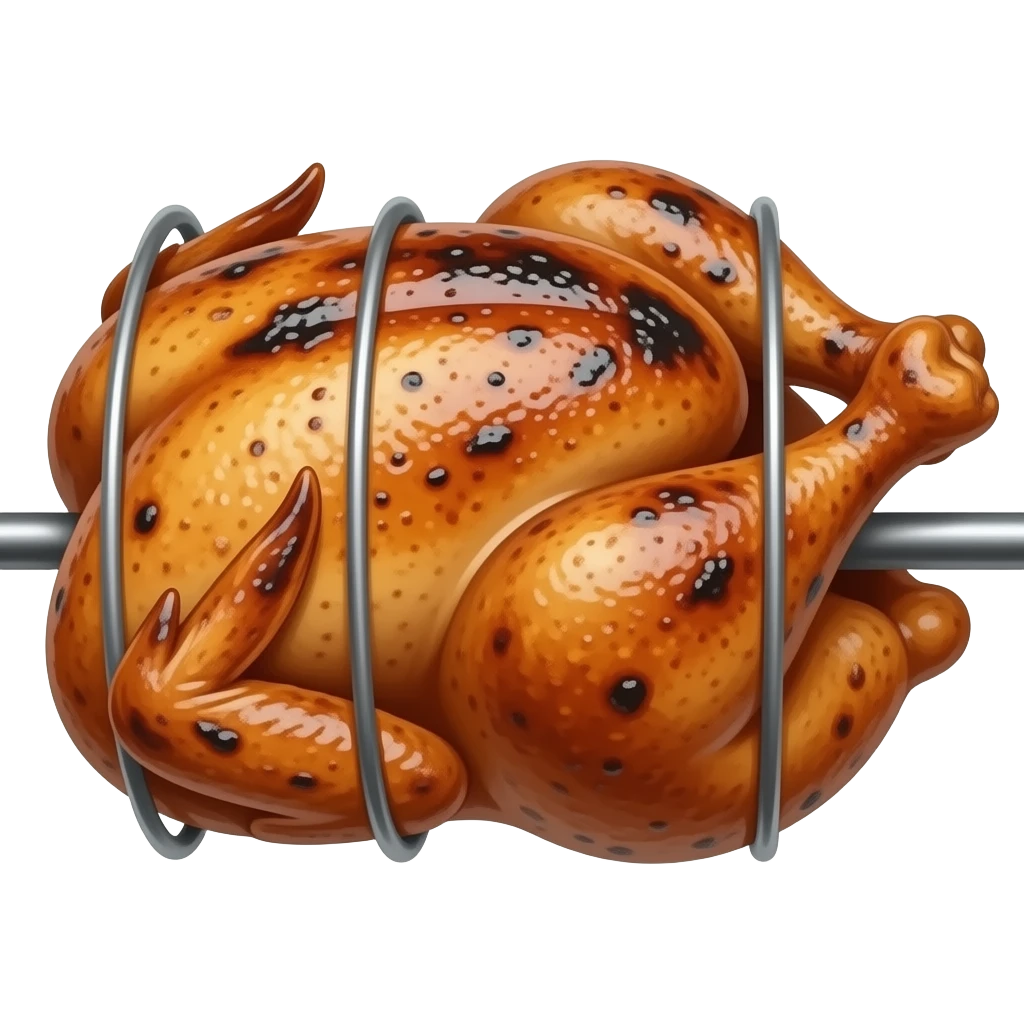 Spit roast emoji