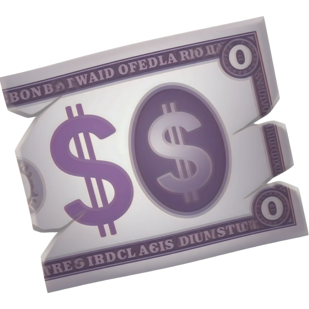 billet de 500  dollars déchiré emoji