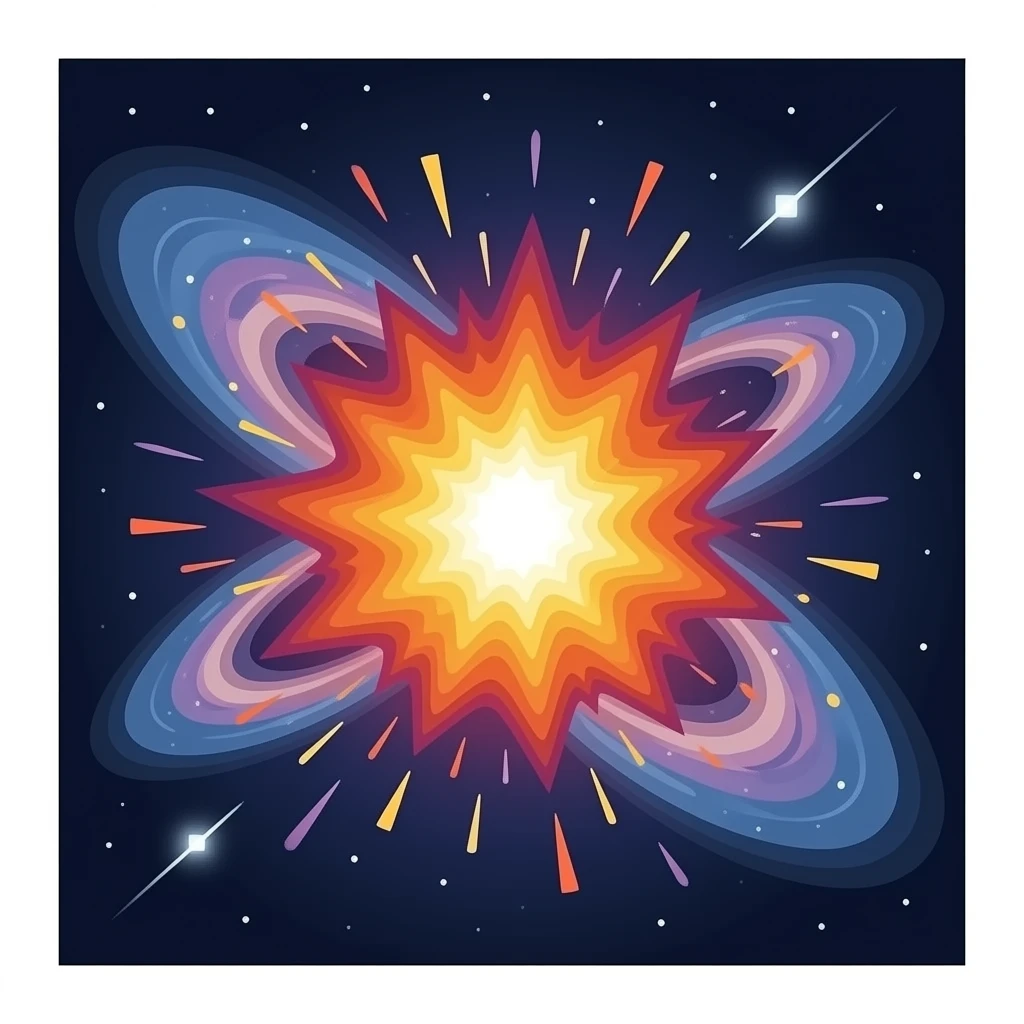 Cosmic galaxy being blown up emoji
