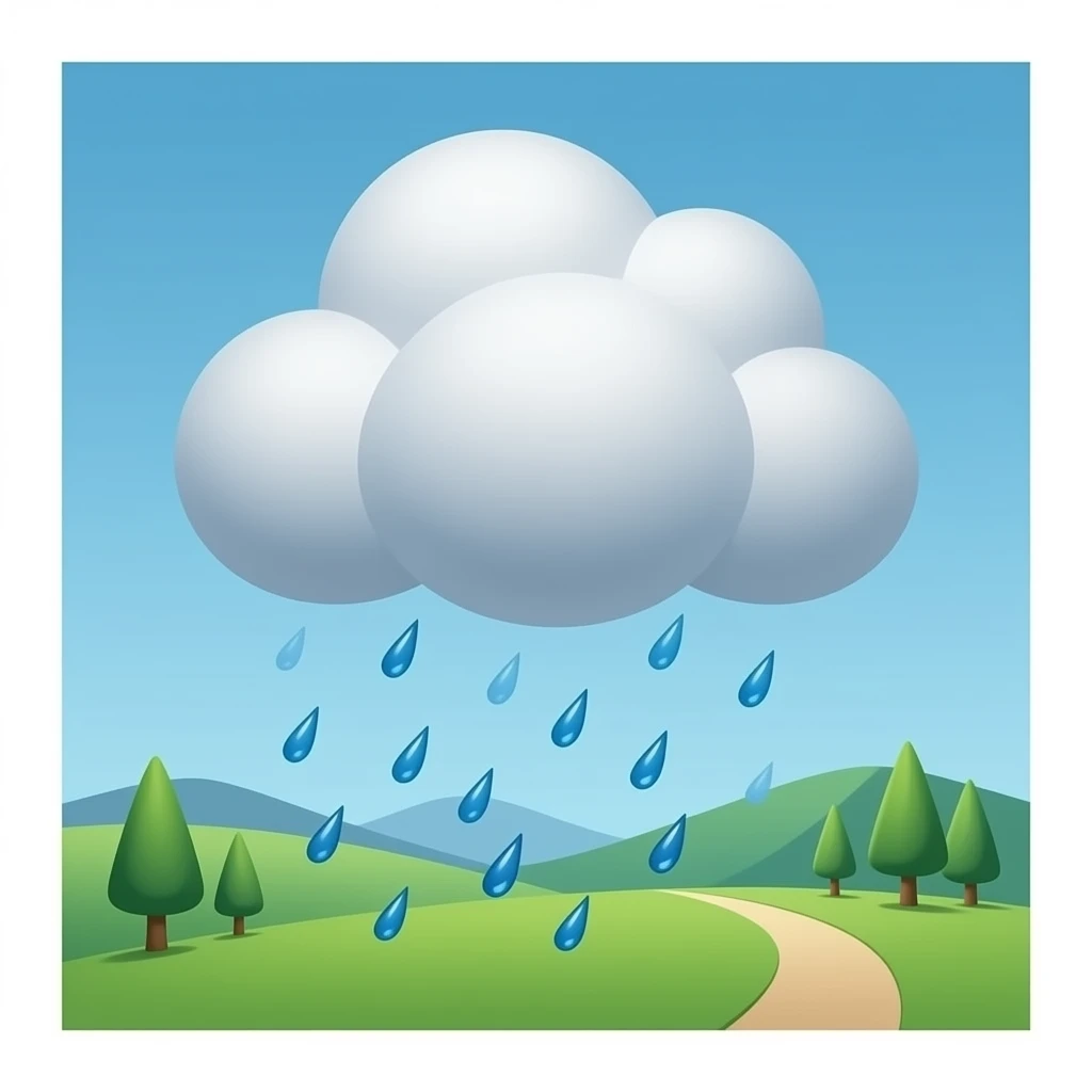 rain cloud emoji