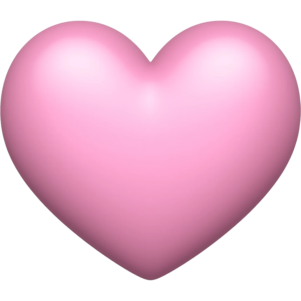 pastel pink heart emoji