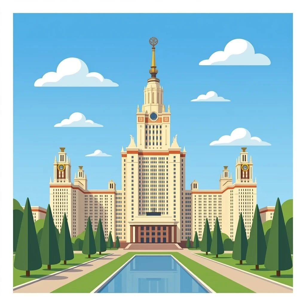 эмоджи главное здание мгу имени ломоносова без фона emoji