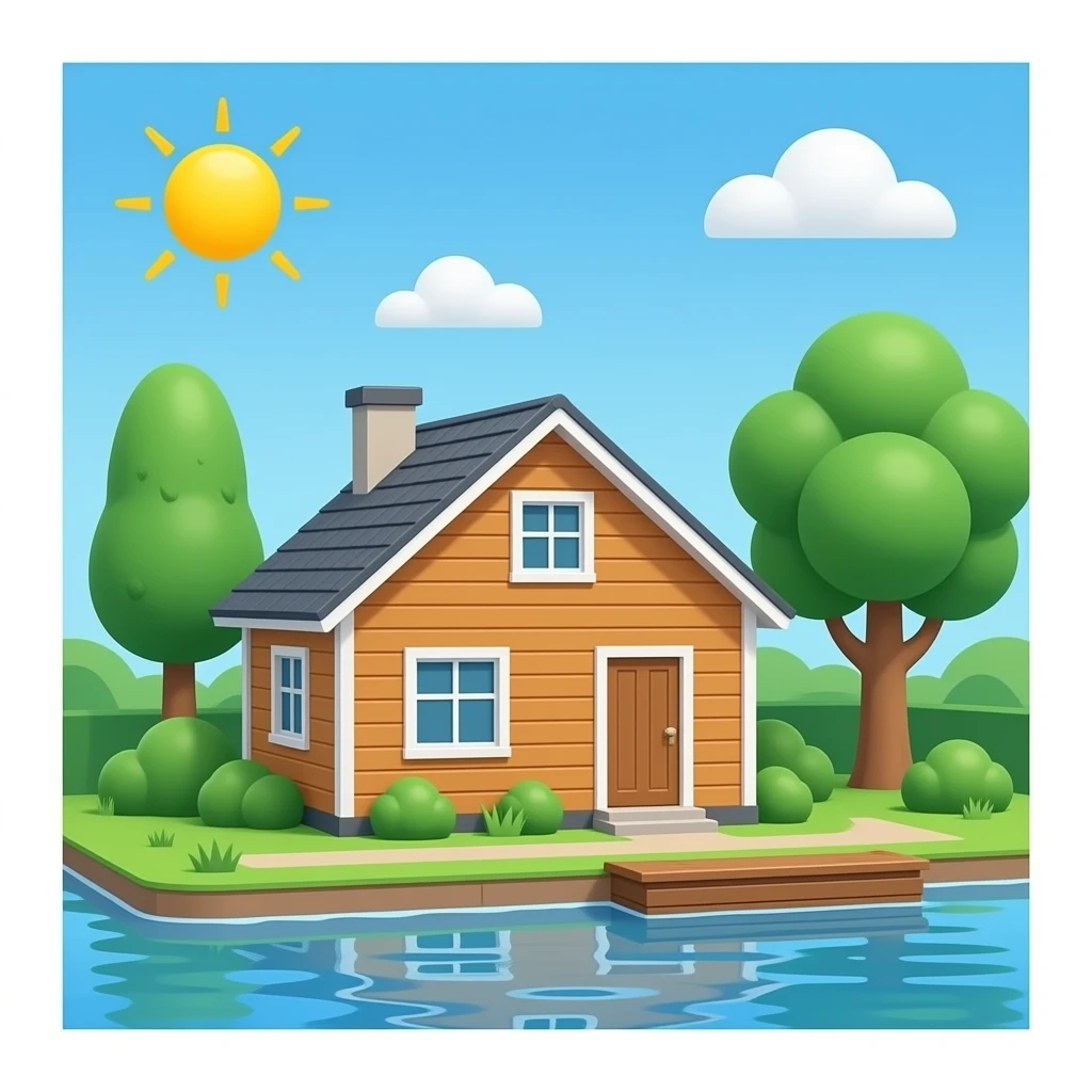 Houseboat emoji