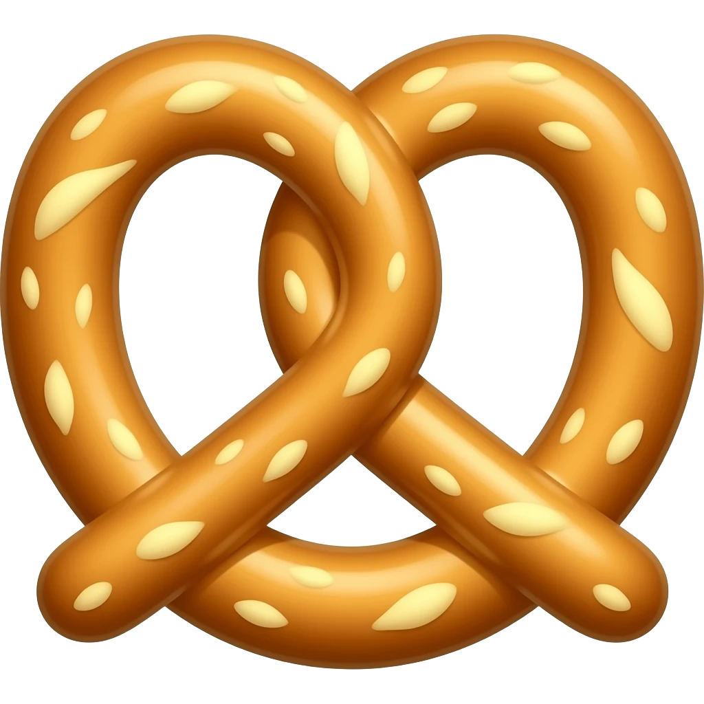 pretzel emoji