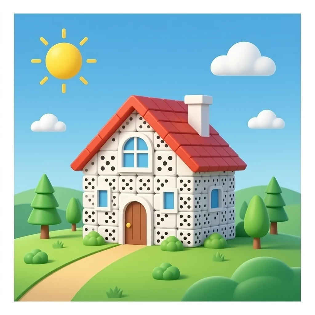 dice house emoji