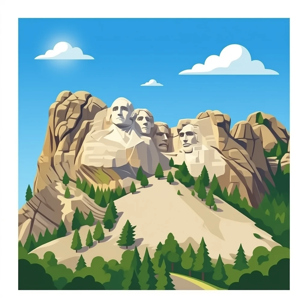 Mount Rushmore emoji