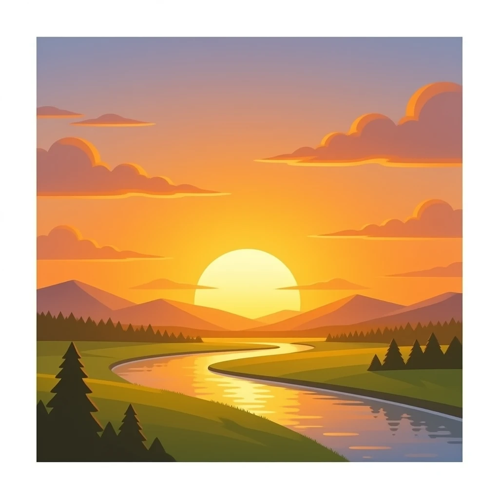 sun setting emoji