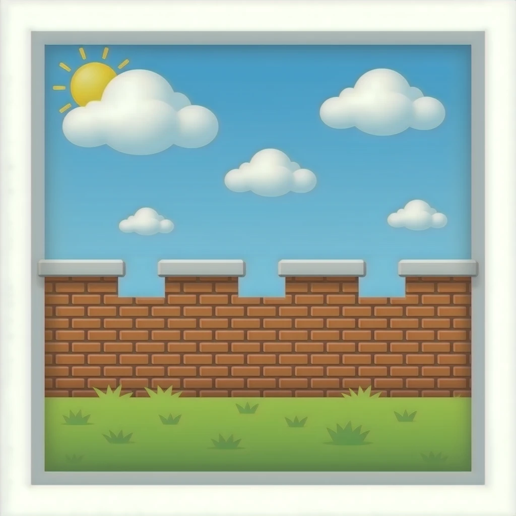 pared de ladrillo emoji