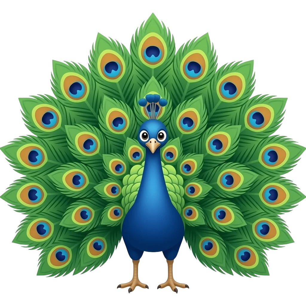 Peacock emoji