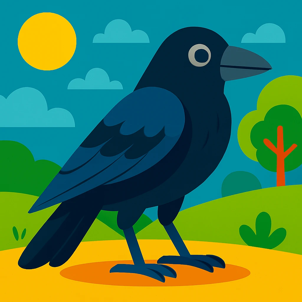 Crow emoji