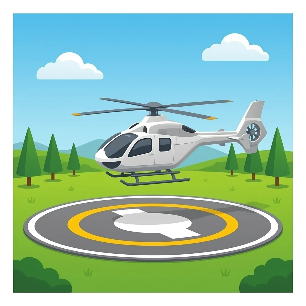 helicopter landing pad emoji