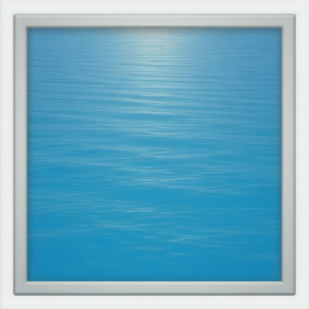 Sea water blue   looking from above no background emoji